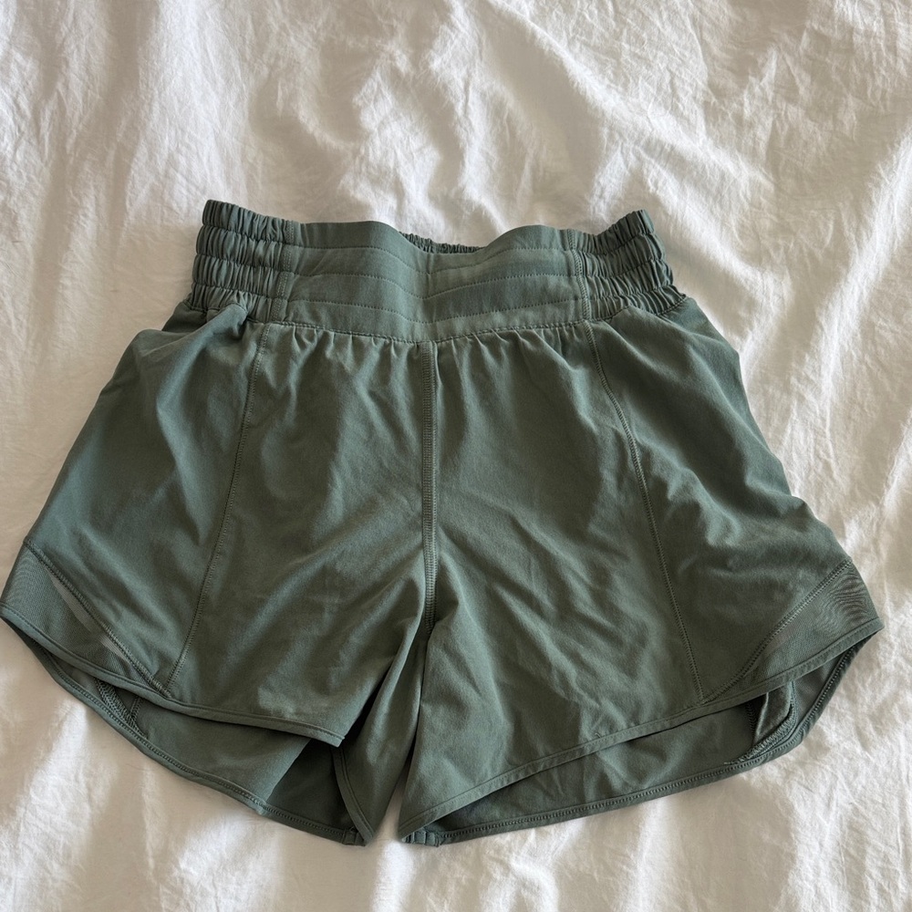 Lululemon Athletica Olive Green Athletic Shorts